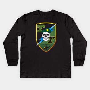 T/T Badge Kids Long Sleeve T-Shirt